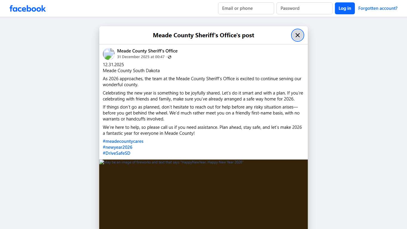 12.31.2025 Meade County... - Meade County Sheriff's Office | Facebook